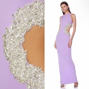 Bronx and Banco Camila Maxi Dress in Lilac